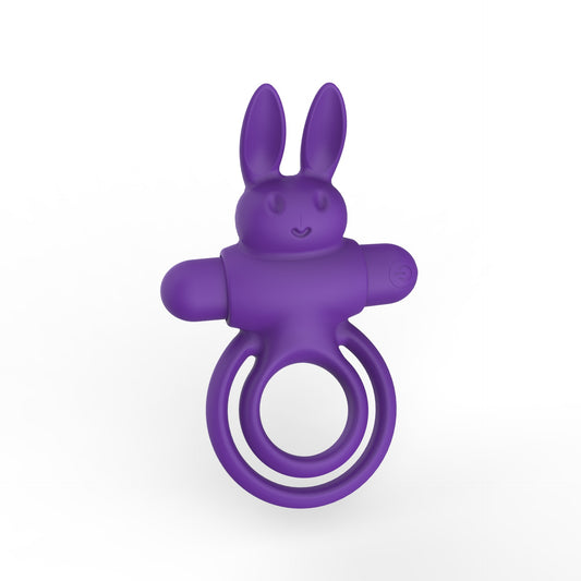9-Function Vibrating Rabbit Cock Ring for Enhanced Couple Intimacy