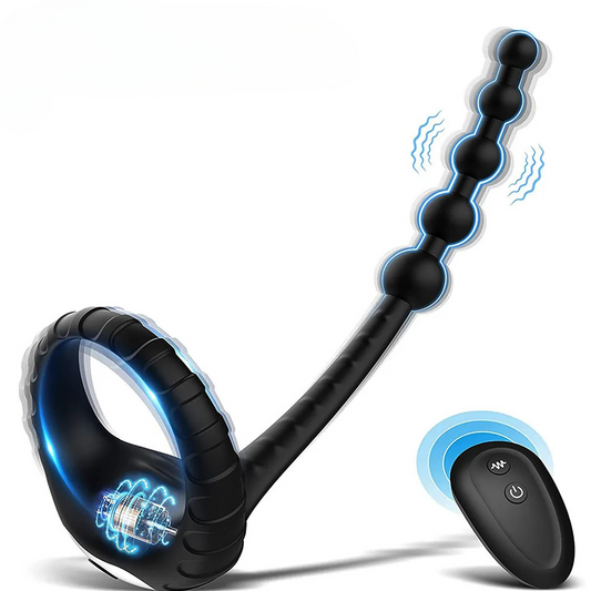 Silicone G-Spot Prostate Vibrator Cockring for Men - HeartCaptor Brand