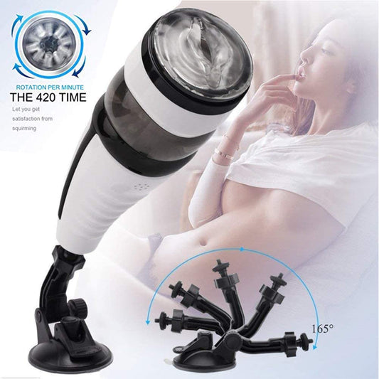 Hands-Free Interactive Male Masturbator with 4D Vibration