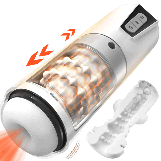 Advanced Dual-Function Masturbation Cup with Bead Ring Thrust