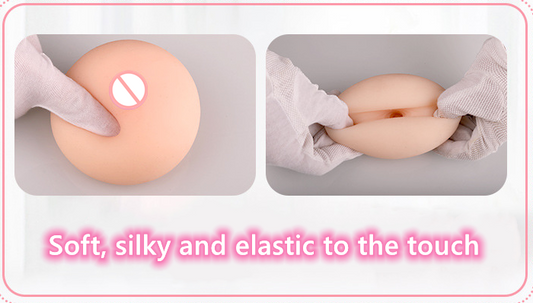 Realistic Breasts Masturbation Cup with Sensitive Nipple Stimulation