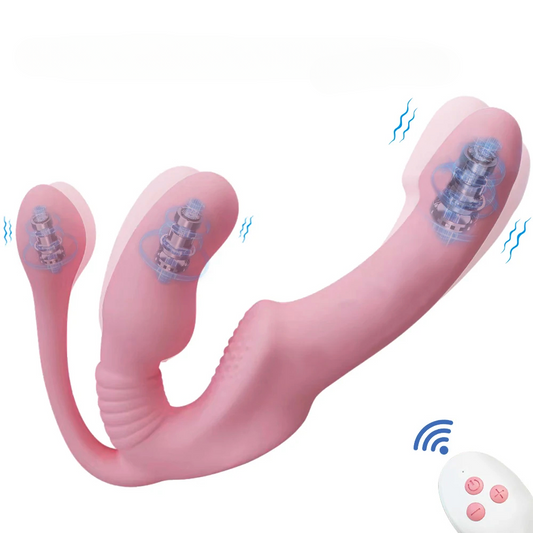 Wireless Remote Control G-Spot Dildo Vibrator for Couples and Lesbians