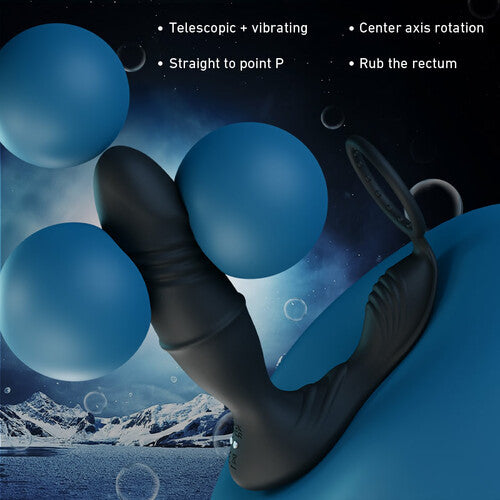 Advanced Telescopic Prostate Massager with Remote Control