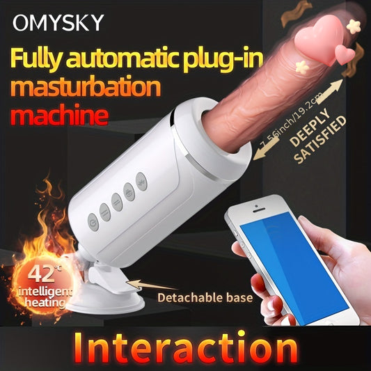 Automatic Telescopic Warming Dildo