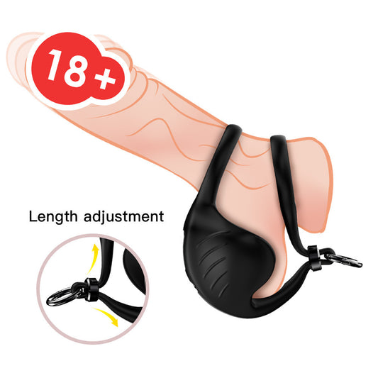 Enhanced Pleasure Adjustable Testicle Vibrator & Penis Ring