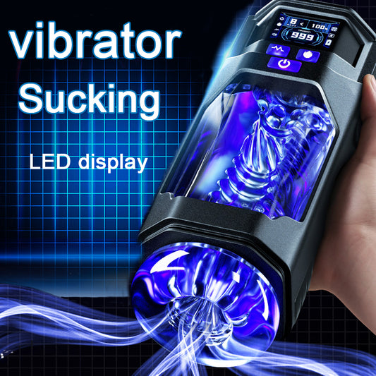 Advanced LCD Masturbation Cup with Vibrating Suction Technology