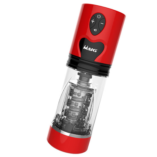 Automatic Rotating Male Masturbator with Audio for Enhanced Pleasure