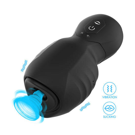 Advanced Dual-Function Glans Masturbator with 7-Frequency Vibration and Suction