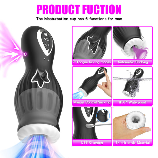 Viper - Advanced Penis Trainer with Multi-Mode Sucking and Licking