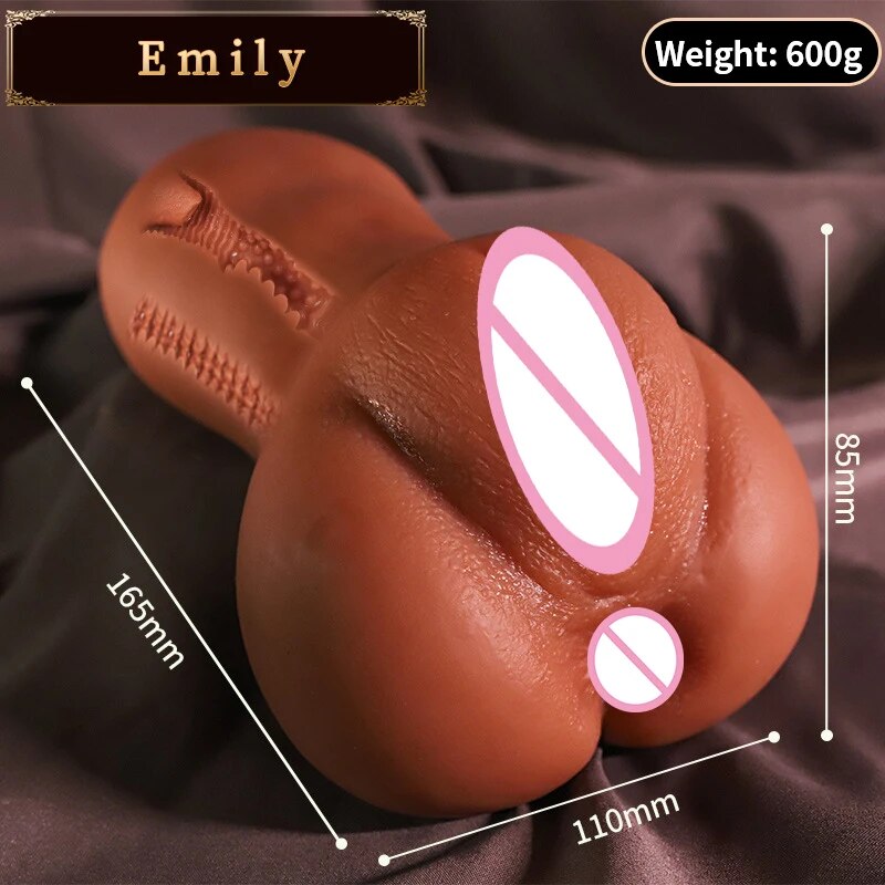 Realistic Silicone Male Masturbator Sex Toy with Vagina and Anus - HeartCaptor