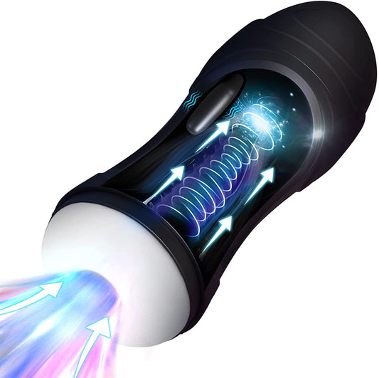 Advanced USB Rechargeable Masturbation Cup with Suction & Vibration