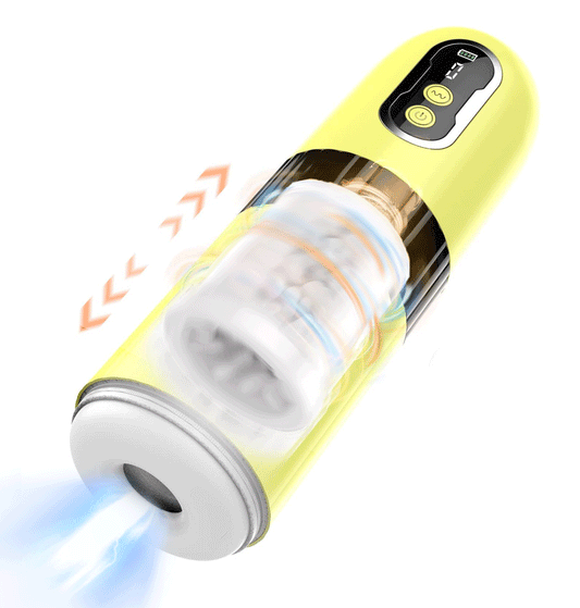 Interactive Telescopic Vibration Masturbation Cup for Men