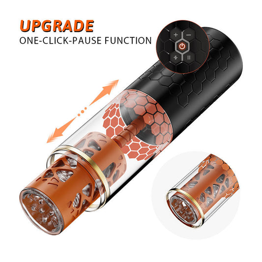 Upgraded 6-Mode Telescoping Rotating Masturbation Cup for Men