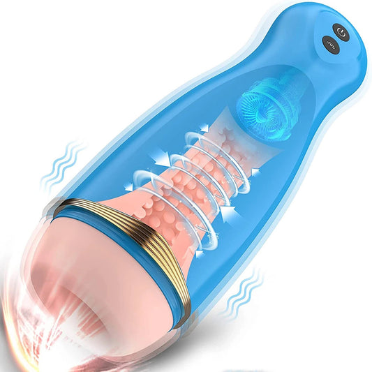 Rechargeable Vibration Masturbation Cup for Intense Pleasure