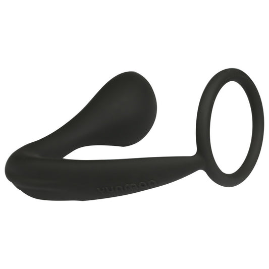 Silicone Prostate Stimulator with Erection Enhancement Ring