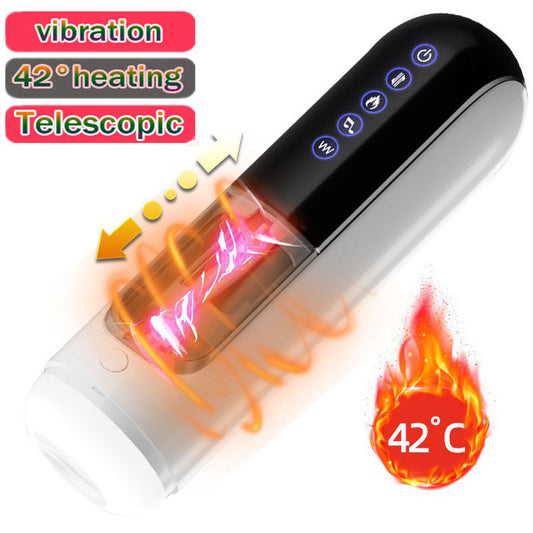 F-35 Interactive Voice-Activated 42° Heating Vibrating Masturbation Cup for Men