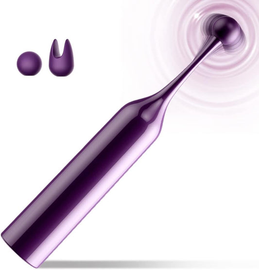 HeartCaptor Clitoral Vibrator for Women | Rechargeable Mini Bullet with 10 Modes & Dual Attachments for Targeted Pleasure