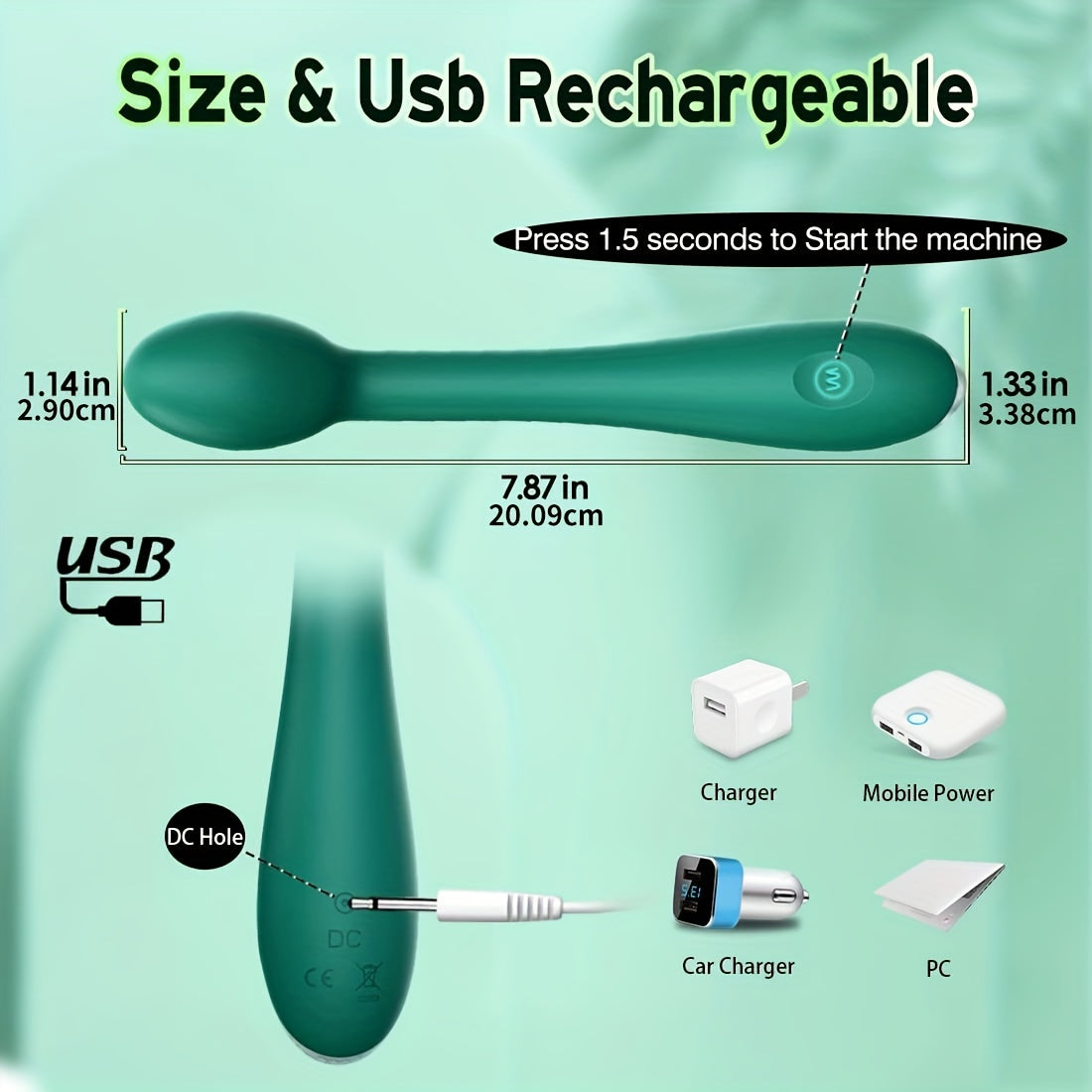 G-Spot Vibrator - 12 Powerful Modes - Waterproof - Couple's Toy - HeartCaptor
