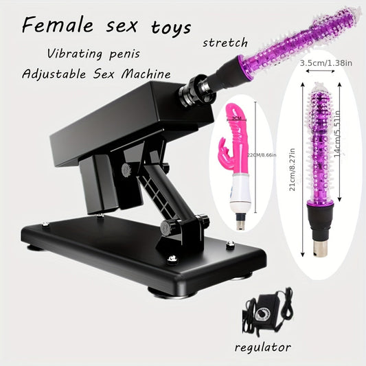 Adjustable Sex Machine: Realistic Dildo & Auto Masturbation Cup