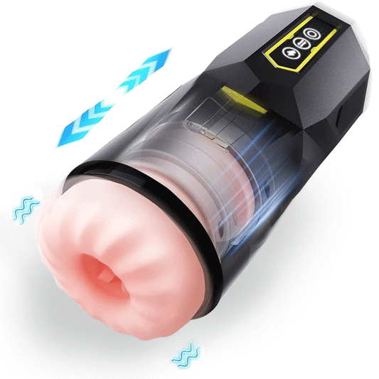 Golden Crow - Dual-Function Thrusting & Vibration Masturbator