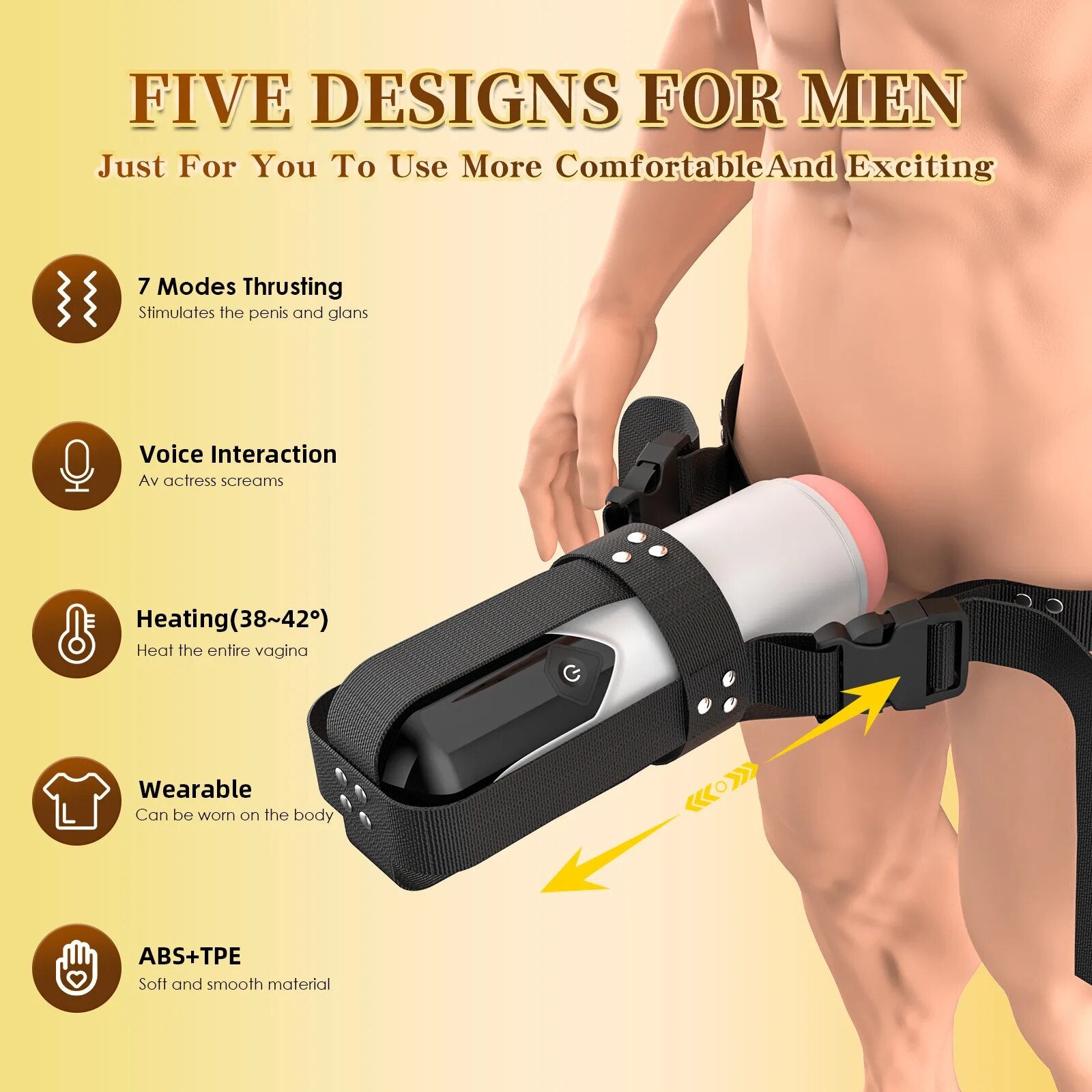 Telescopic Vagina Pocket Pussy Masturbation Cup for Men - HeartCaptor
