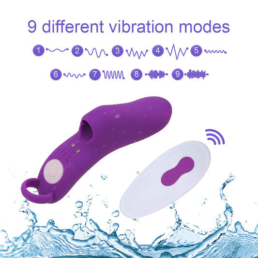 Premium Silicone Vibration Sleeve - 9 Modes, Discreet, with Remote