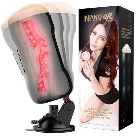 Male Masturbator with Rotating Suction Cup - HeartCaptor