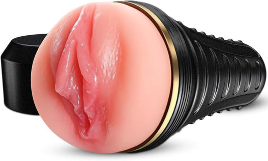 HeartCaptor Manual Suction Male Stroker for Men | Realistic Textured Intimate Wellness Device with Concealed Shell