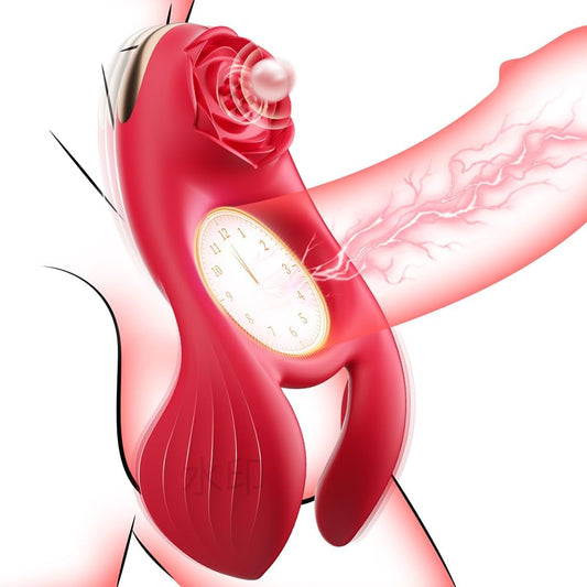 HeartCaptor Vibrating Cock Ring for Couples and Men | Dual Stimulation Personal Wellness Device with 3 Motors and 7 Vibration Modes