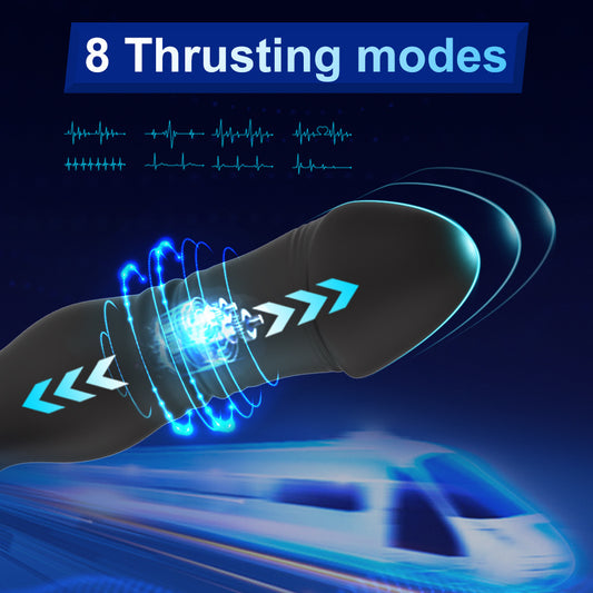 8-Band Telescopic Vibration Prostate Massager for Intimate Pleasure