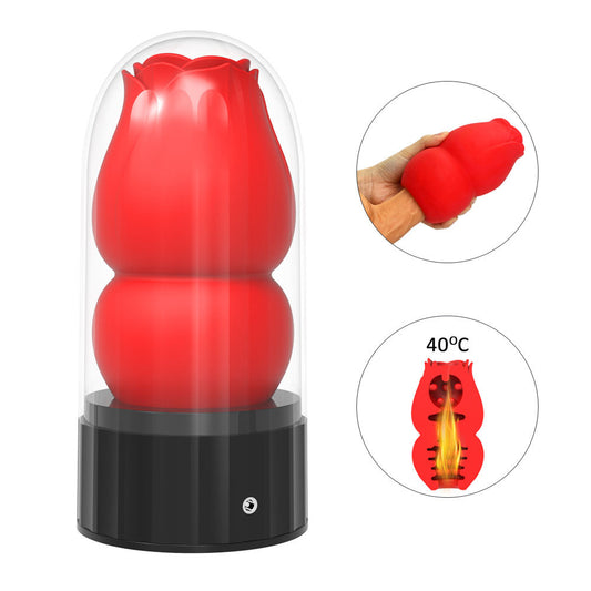 Premium Male Rose Toy Heating Masturbation Cup
