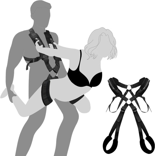 Balançoire BDSM réglable : Sling d'amour de bondage pour couples