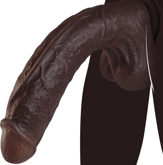 HeartCaptor Rocco 11 Inch Realistic Silicone Dildo for Deep Play | Strong Suction Cup Base for Hands-Free Exploration