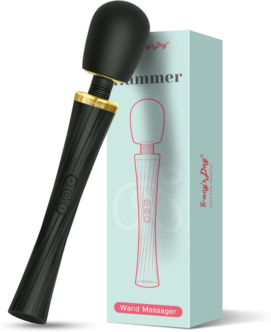 HeartCaptor Full Body Wand Vibrator for Women & Couples | Rechargeable Waterproof Massager with Flexible Neck