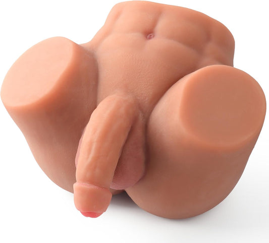 HeartCaptor 7.5LB Male Sex Doll Torso for Gay Men | Realistic Anal Penis Testicles TPE Adult Toy