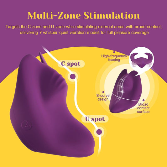 HeartCaptor Lay-On Clitoral Vibrator for Women & Couples | Rechargeable Intimate Wellness Device with 7 Vibration Modes