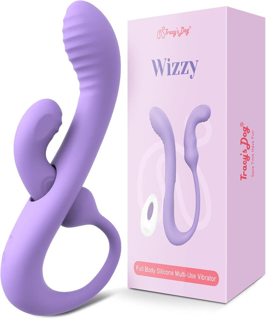 HeartCaptor Transformable Rabbit Vibrator for Women | Dual-Action 2-in-1 Intimate Wellness Device with 10 Vibration Modes and Soft Silicone