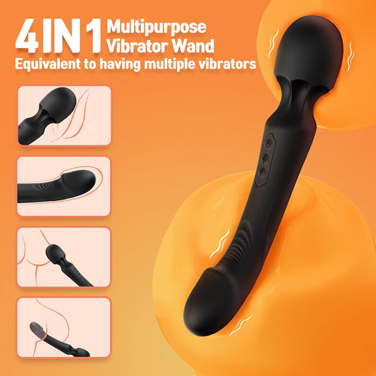 HeartCaptor G-Spot Vibrator Wand for Women | App-Controlled Personal Wellness Device with Dual Motors