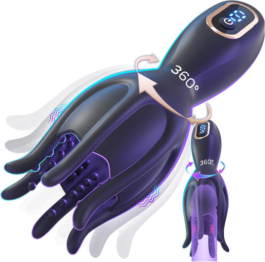HeartCaptor Automatic Glans Stroker for Men | Personal Wellness Trainer with 360° Conical Rotation and Silicone Texture