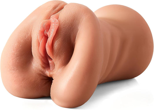 HeartCaptor 3-in-1 Compact Male Stroker for Him | Body-Safe TPE Intimacy Device with 3D Realistic Texture