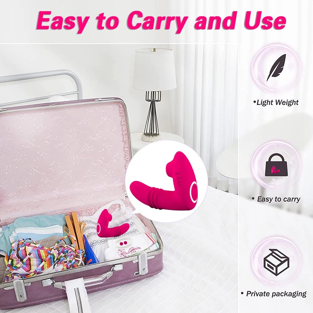 Remote Control Clitoral Sucking Vibrator for Women - HeartCaptor