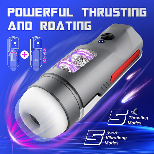 Monica Rotating & Thrusting Waterproof Penis Stroker for Enhanced Pleasure
