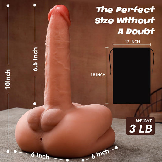 HeartCaptor Thrusting & Vibrating Hands-Free Dildo Device for Adults | Dual-Stimulation Personal Wellness Toy