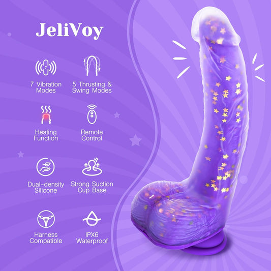 HeartCaptor Thrusting Device for Women & Couples | Heated Intimate Wellness Device with Remote and Suction Base