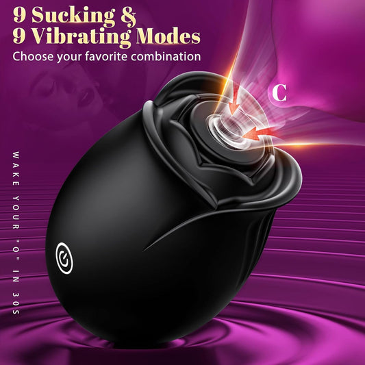 HeartCaptor Rose Personal Massager for Women | App-Controlled Intimate Wellness Device with Suction and Vibration