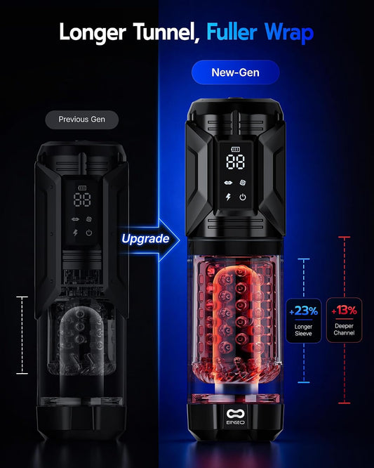 HeartCaptor Smart Male Stroker for Men | Hands-Free App-Controlled Intimacy Device with Suction Base and Phone Holder