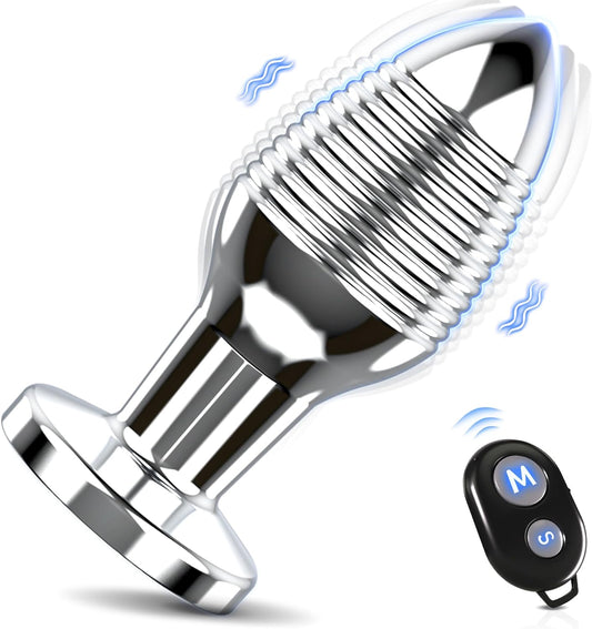 Stainless Steel Jeweled Anal Plug for Couples and Individuals