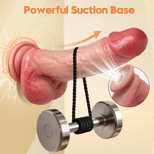 HeartCaptor Realistic Dildo for Women and Couples | Body-Safe Liquid Silicone Lifelike Intimacy Toy with Suction Cup