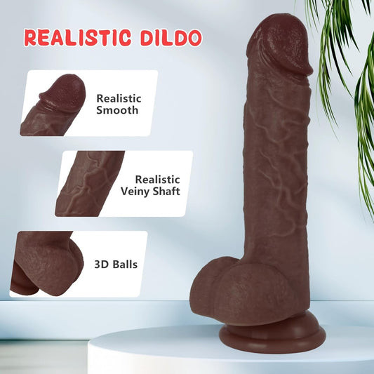 Realistic Silicone Dildo for Enhanced Pleasure