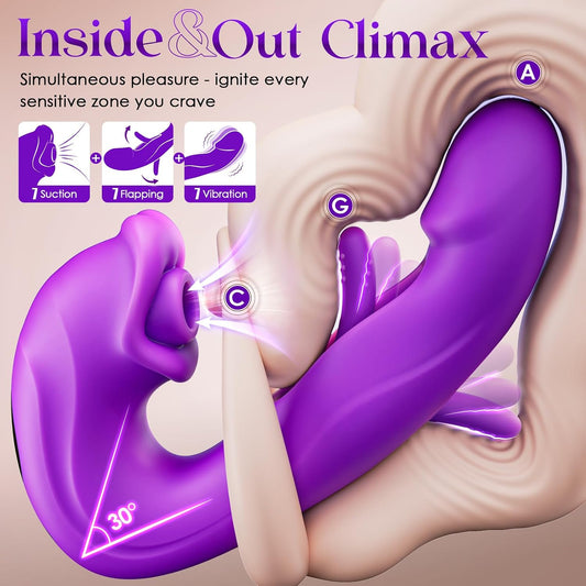 HeartCaptor Dual Stimulation Intimate Massager for Women | App Controlled Rechargeable Personal Wellness Device